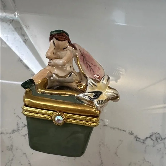 Clay works Fairy Tales 2003 Casablanca by Heather Goldminc fairy trinket box Y2K - Picture 8 of 11